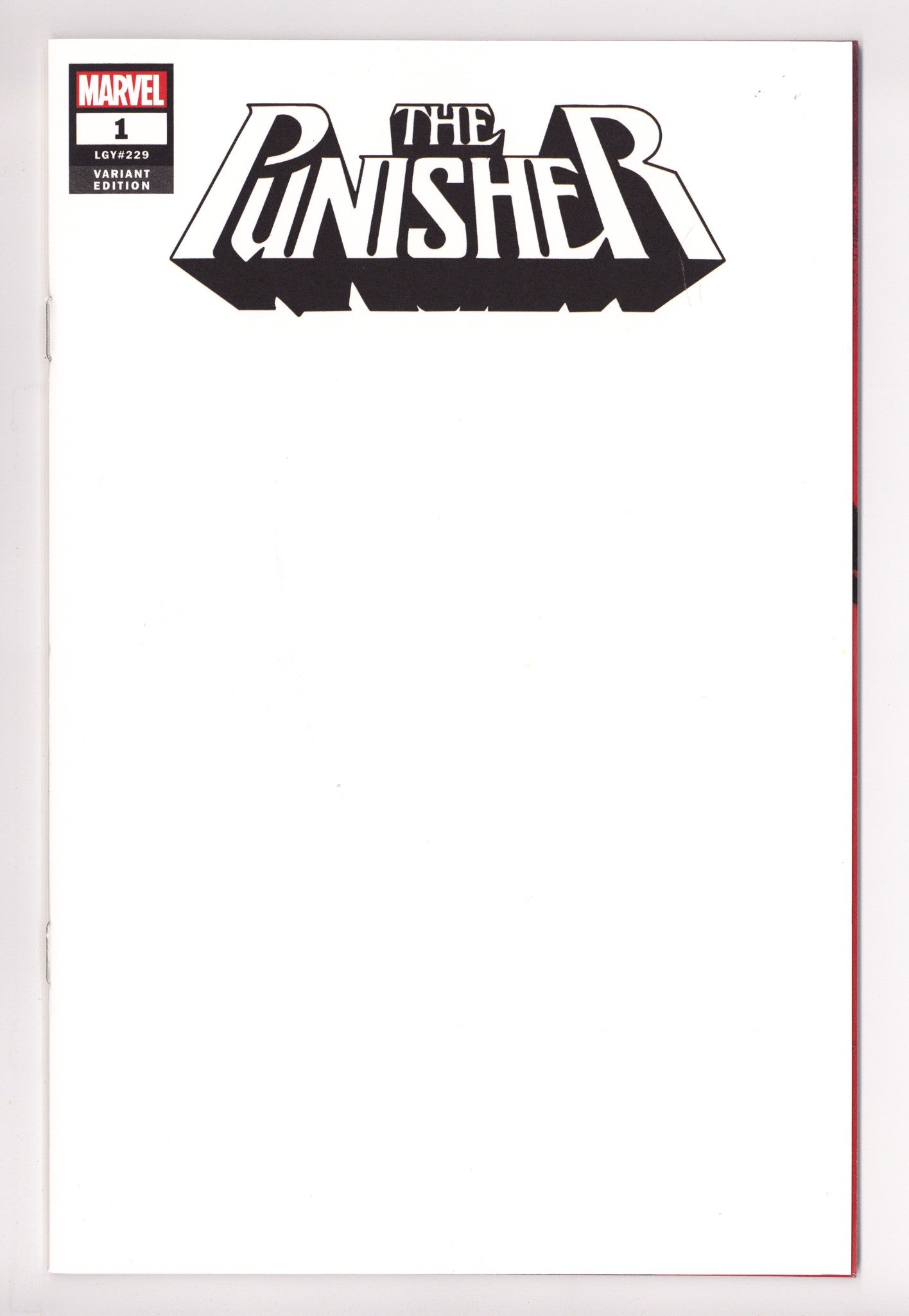 The Punisher Vol 12 1 (229) VF/NM (9.0) (2018) Blank Variant 