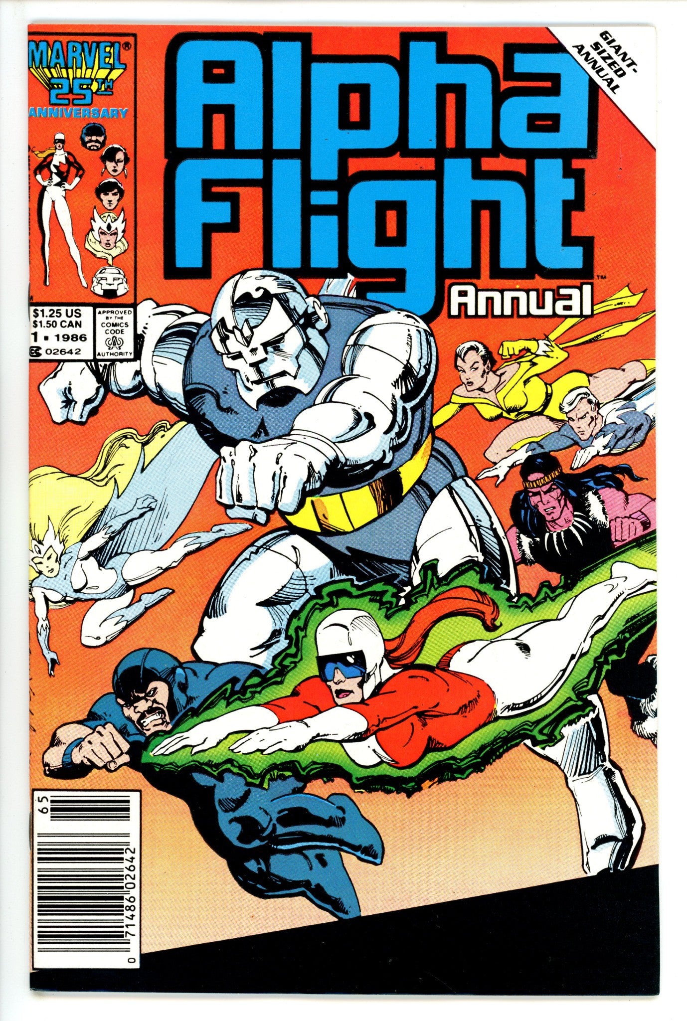 Alpha Flight Annual Vol 1 1 Newsstand (1986)