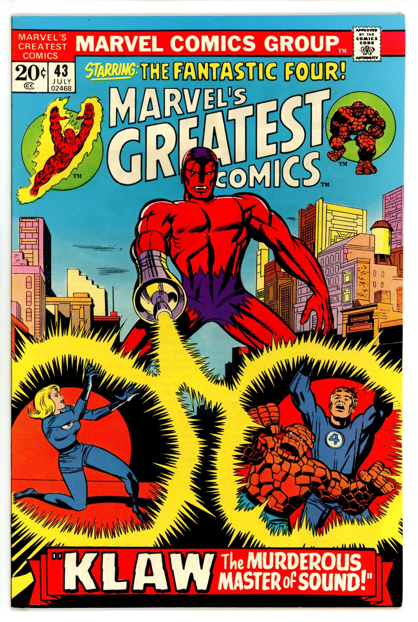 Marvel's Greatest Comics 43 NM- (1973)