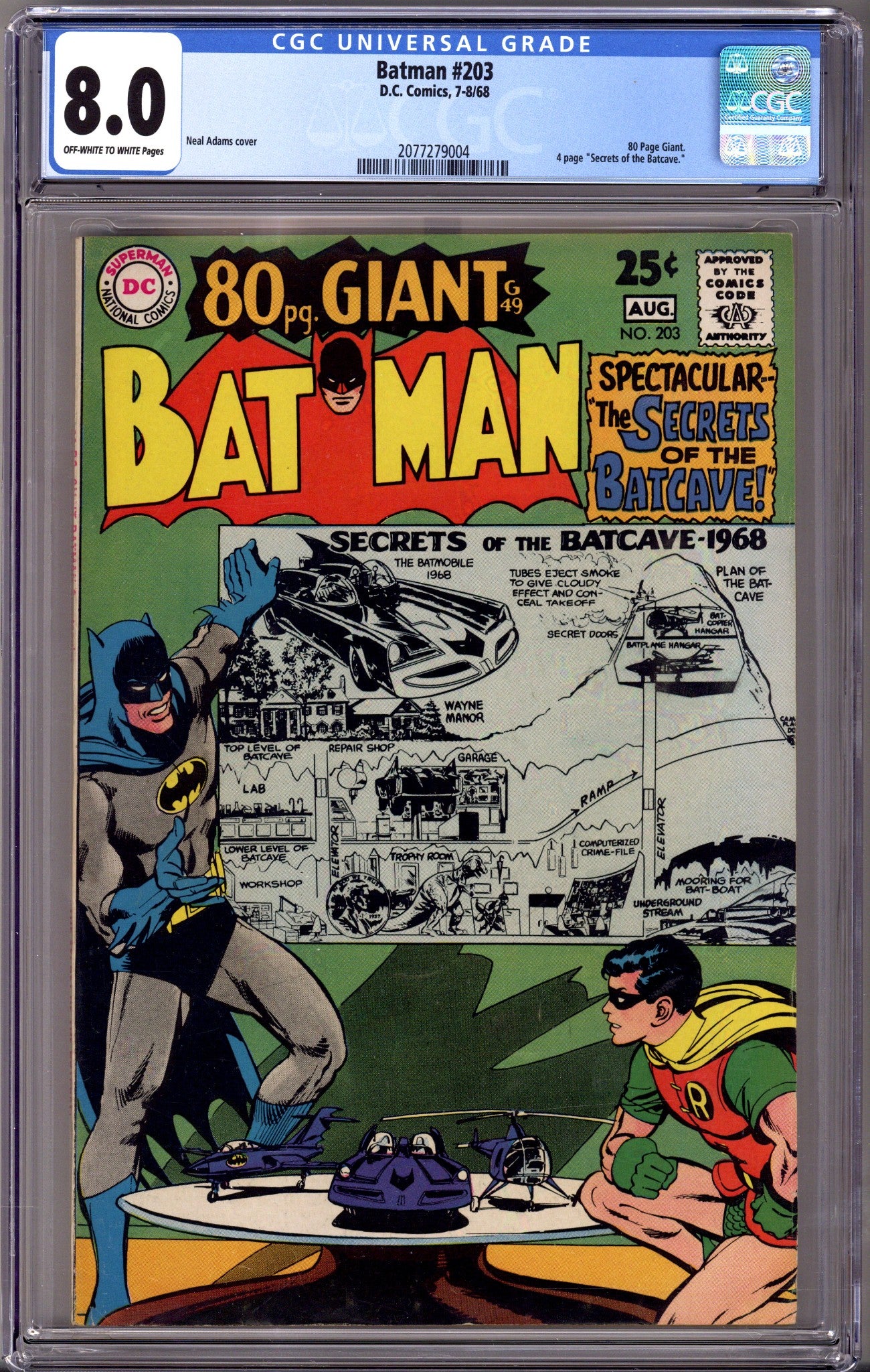 Batman Vol 1 203 CGC 8.0 (VF) (1968) 