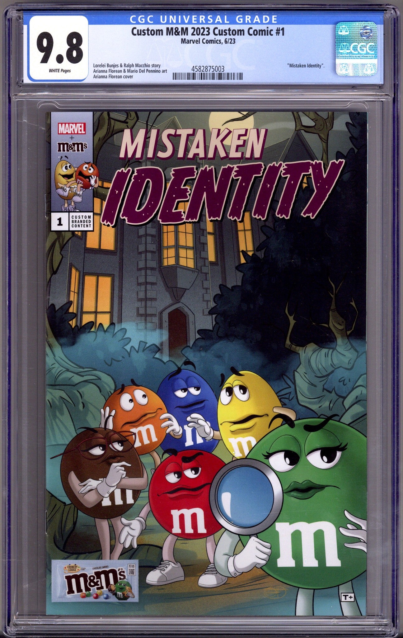 Custom M&M 2023 Comic 1 CGC 9.8 (NM/M) Mistaken Identity (2023) 