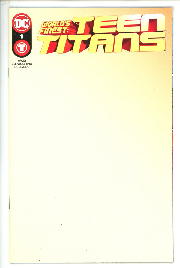 Worlds Finest Teen Titans 1 Blank Variant (2023)