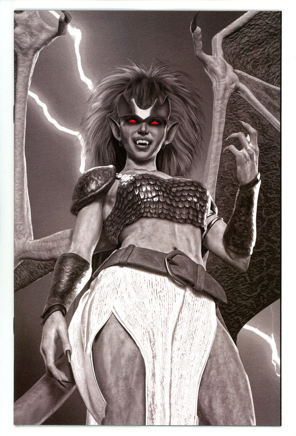 Gargoyles Demona 1 Spears B&W Virgin Incentive Variant NM (2025)