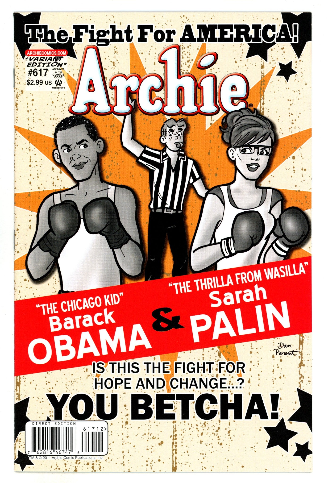 Archie Vol 1 617 High Grade (2011) Parent Variant 