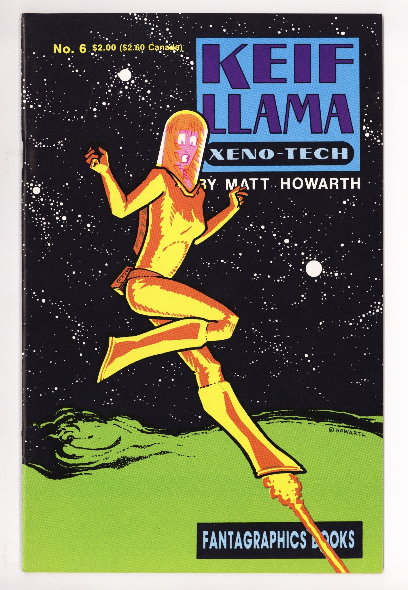 Keif Llama -- Xeno-Tech Vol 1 6 High Grade (1989) 