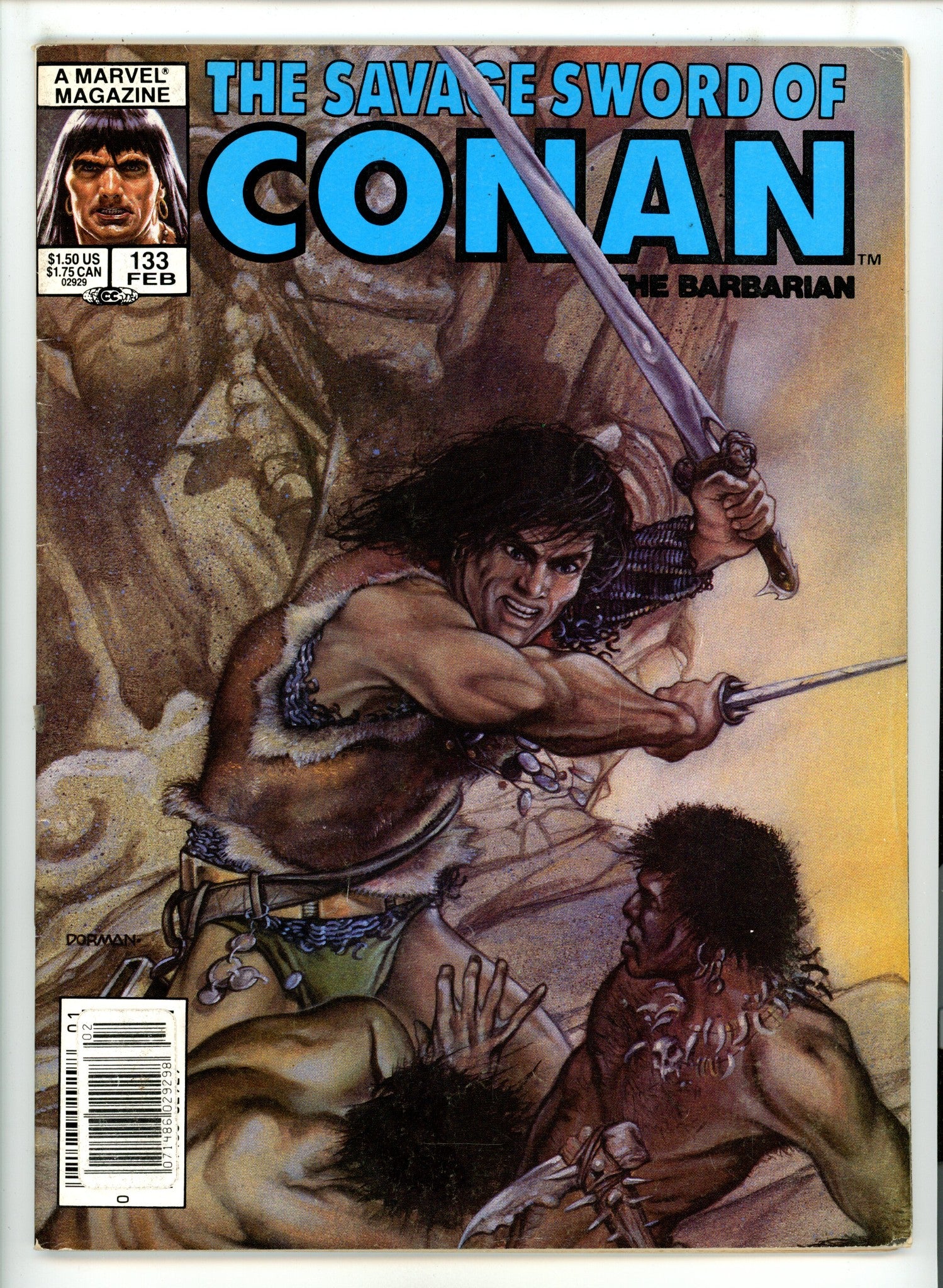 The Savage Sword of Conan Vol 1 133 Very Low Grade (1987) Newsstand 