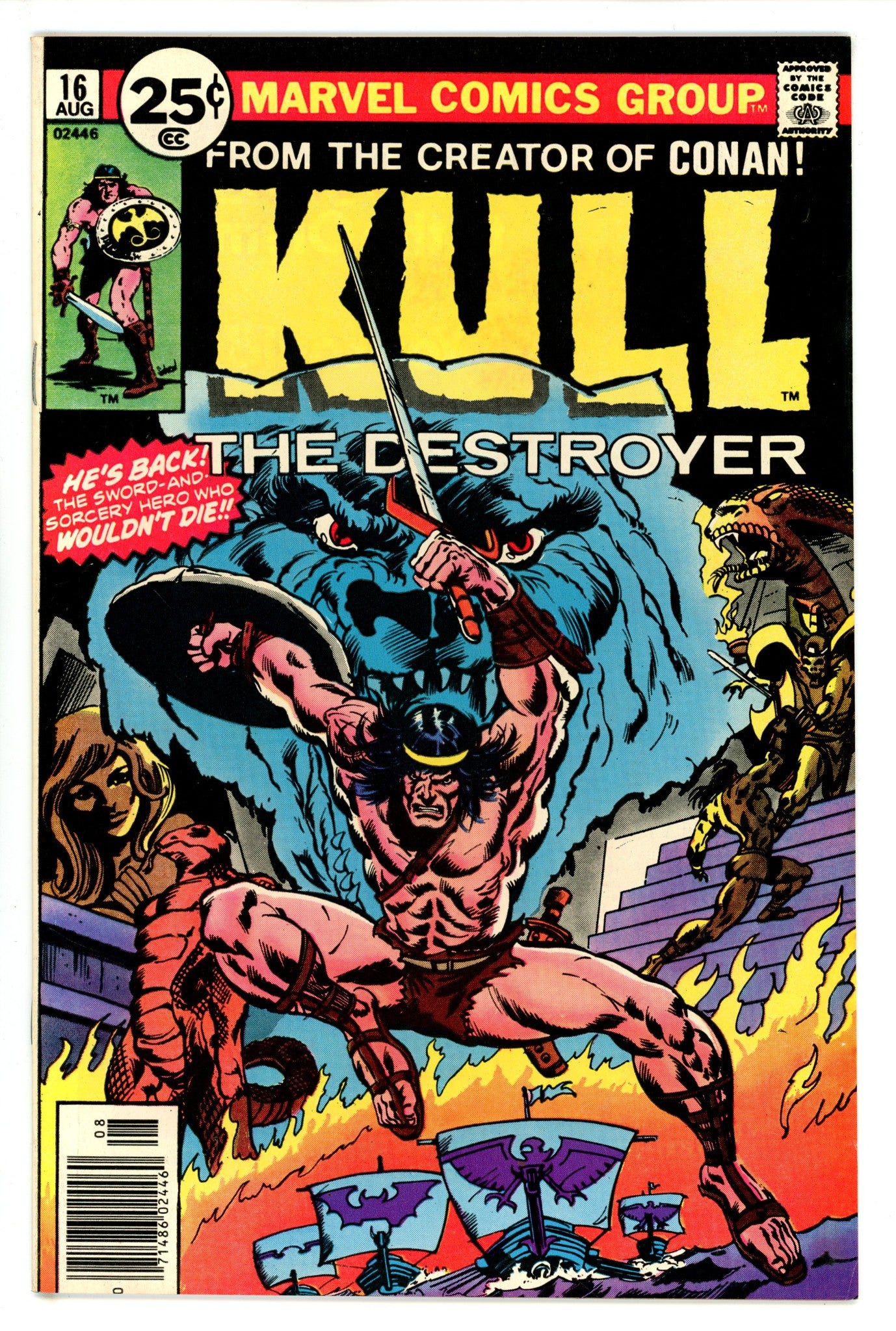 Kull the Destroyer Vol 1 16 VF/NM (1974)