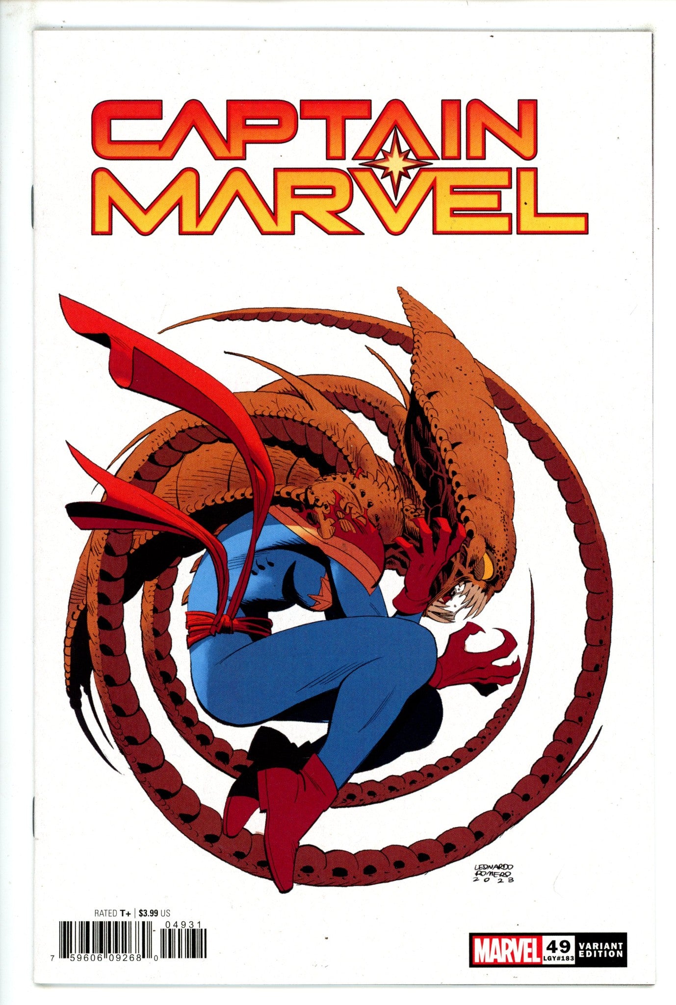 Captain Marvel Vol 11 49 (183) High Grade (2023) Romero Variant 