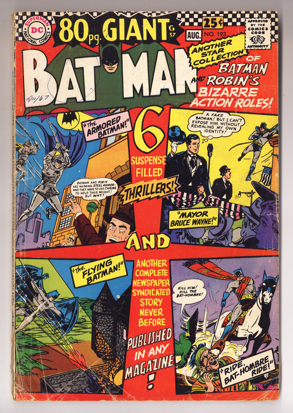 Batman Vol 1 193 GD/VG (3.0) (1967)