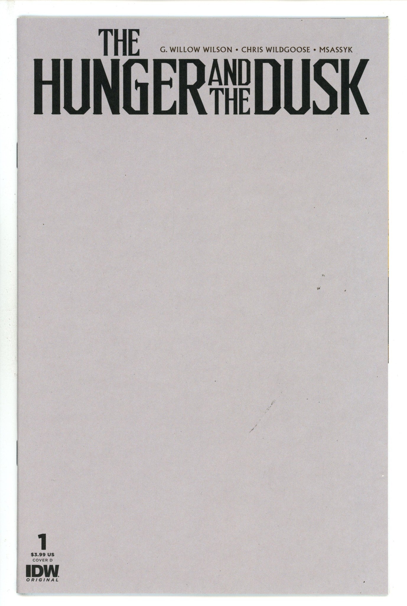 Hunger And Dusk 1 Sketch Variant (2023)