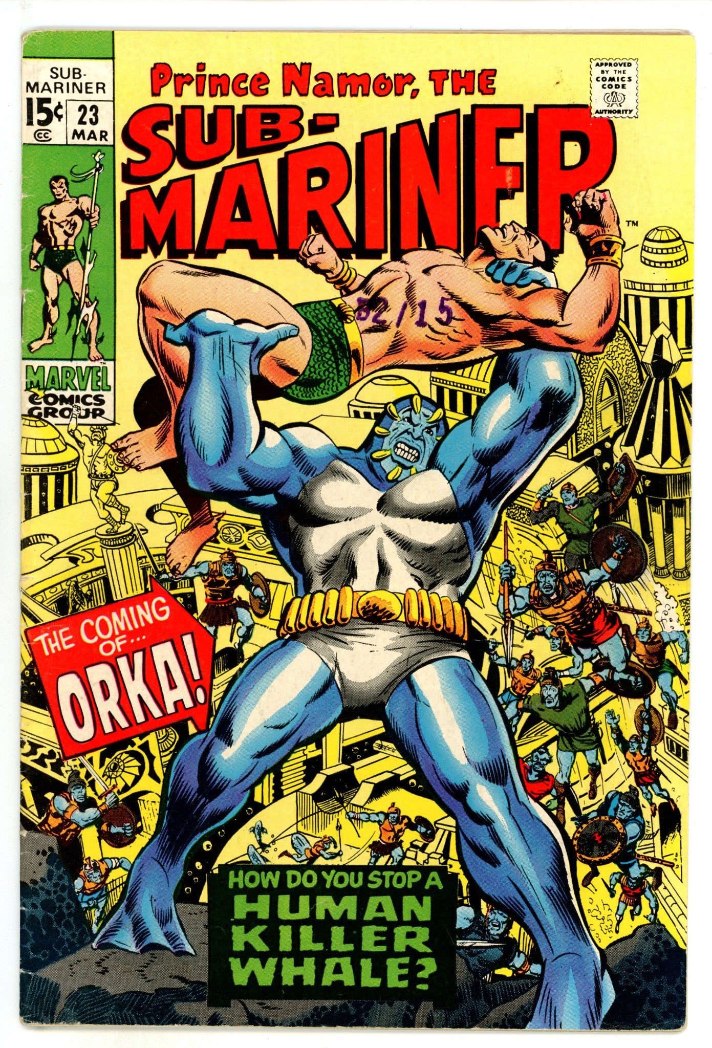 Sub-Mariner Vol 1 23 VG+ (4.5) (1970) 