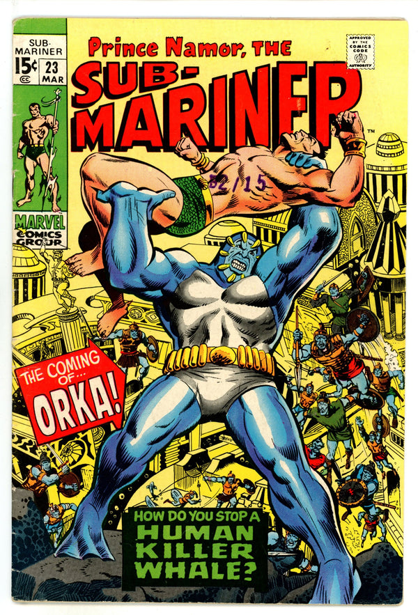 Sub-Mariner Vol 1 23 VG+ (4.5) (1970)