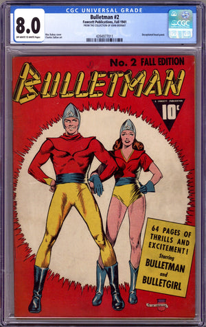 Bulletman 2 CGC 8.0 (VF) (1941)