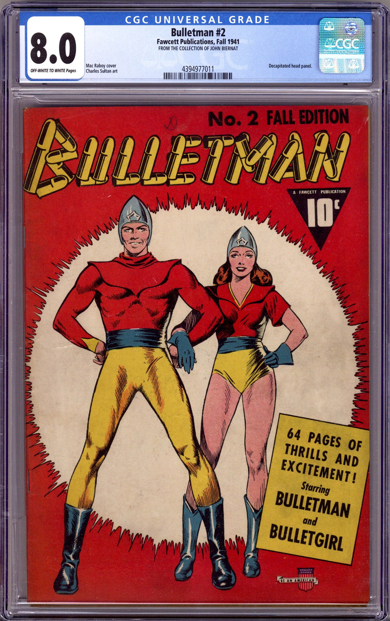 Bulletman 2 CGC 8.0 (VF) (1941)