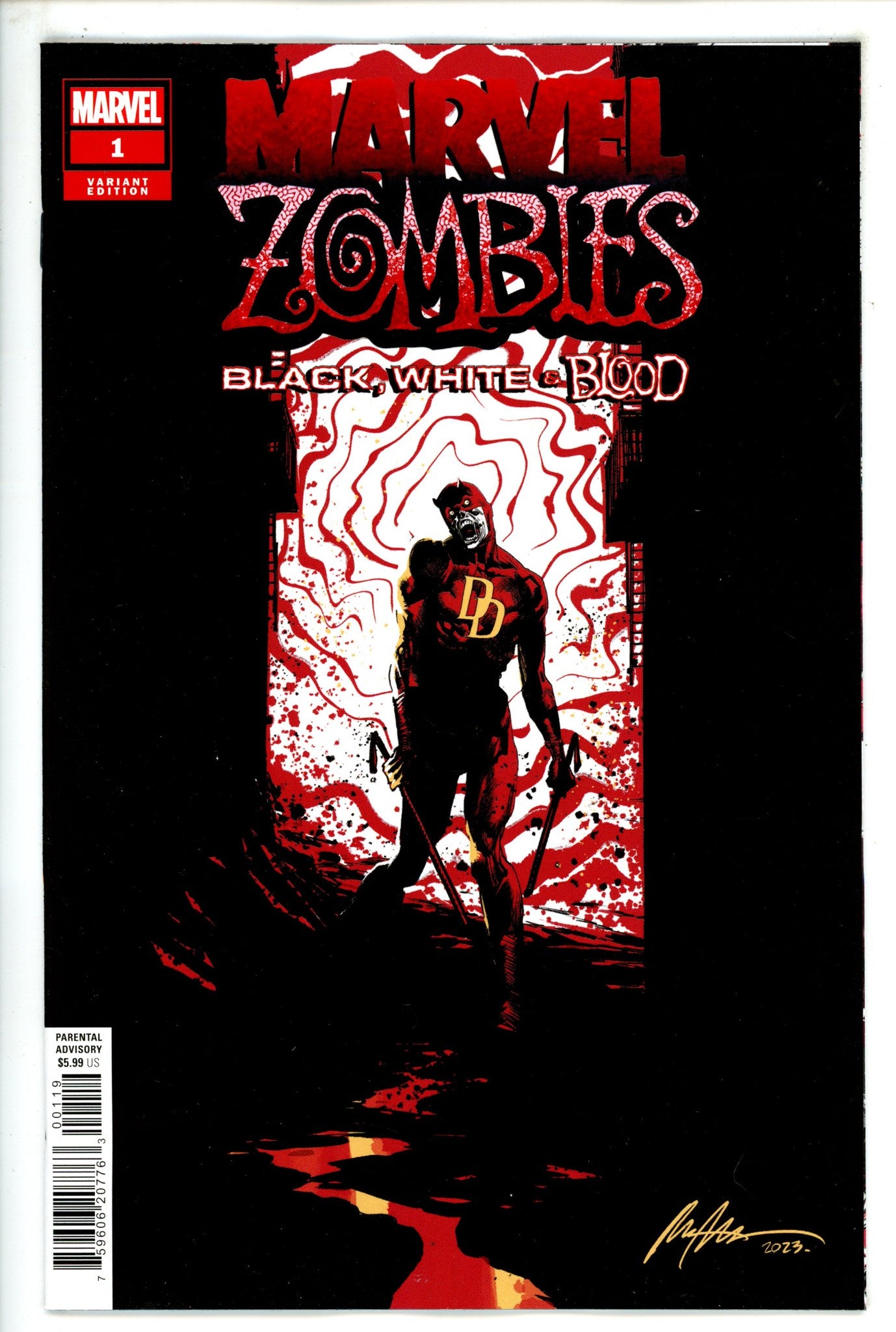 Marvel Zombies Black White Blood 1 Albuquerque Incentive Variant NM (2023)