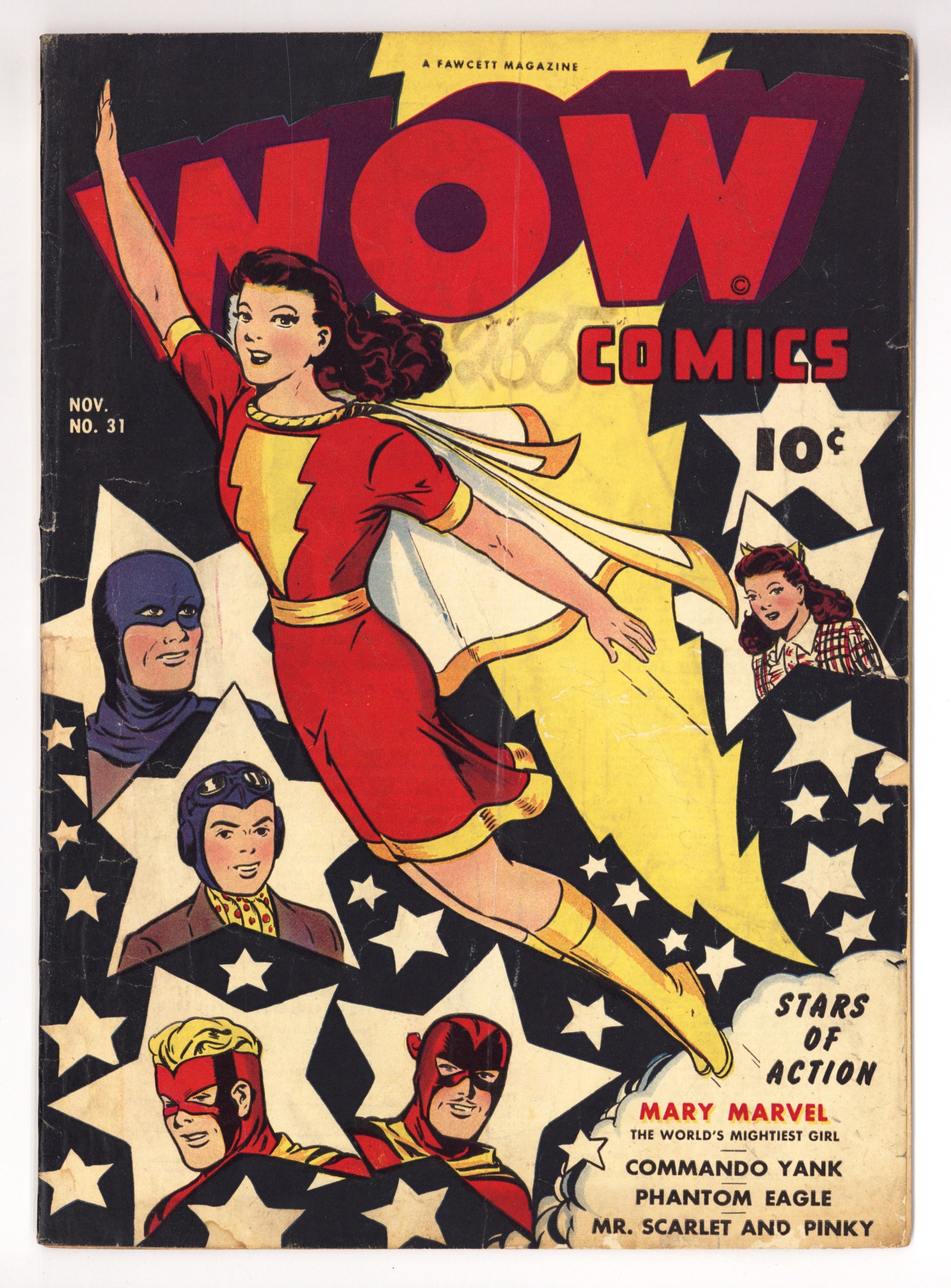 Wow Comics 31 GD+ (2.5) Cover Reattached With Tape (1944) 