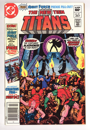 The New Teen Titans Vol 1 21 High Grade (1982)