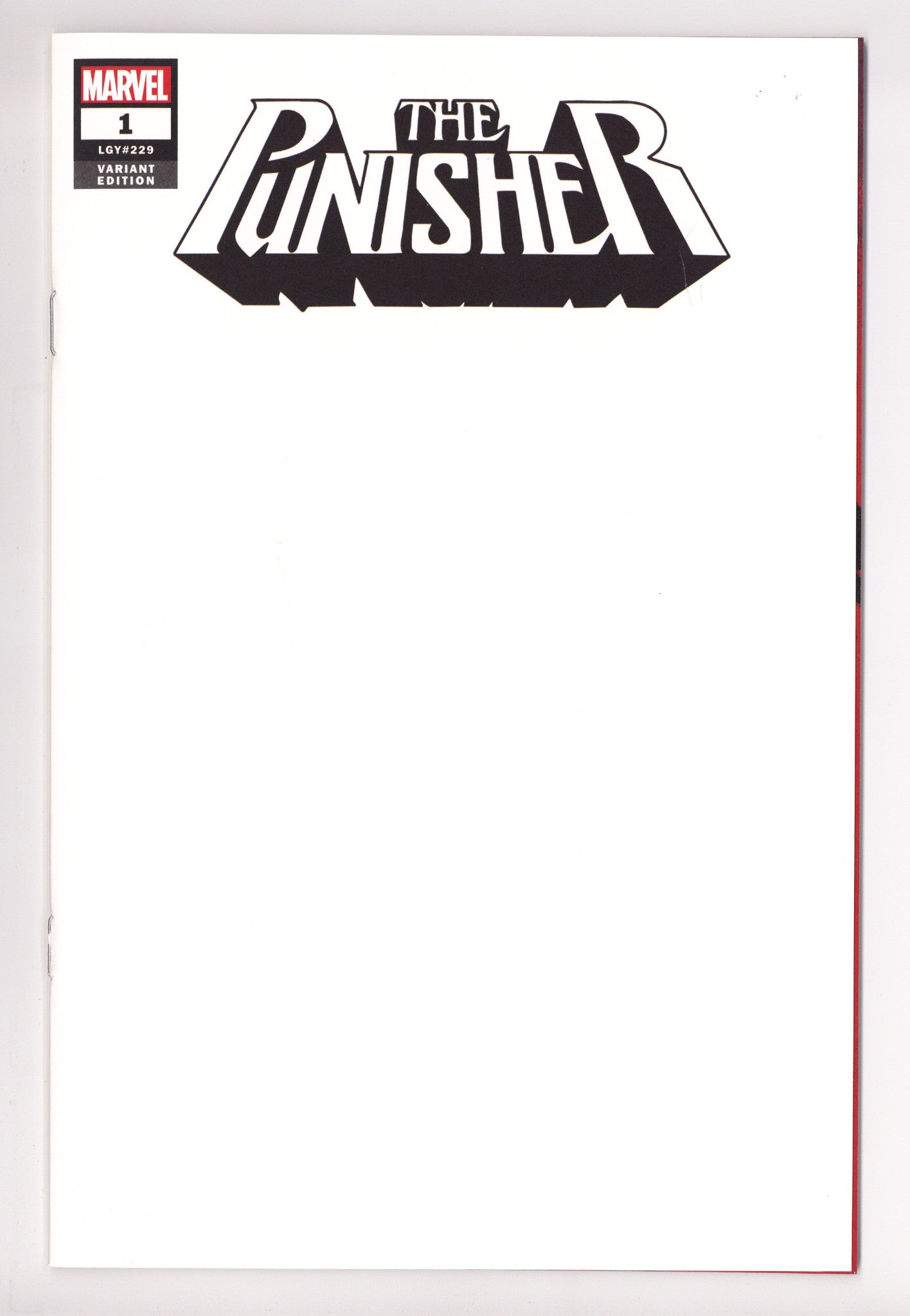 The Punisher Vol 12 1 (229) NM- (9.2) (2018) Blank Variant 