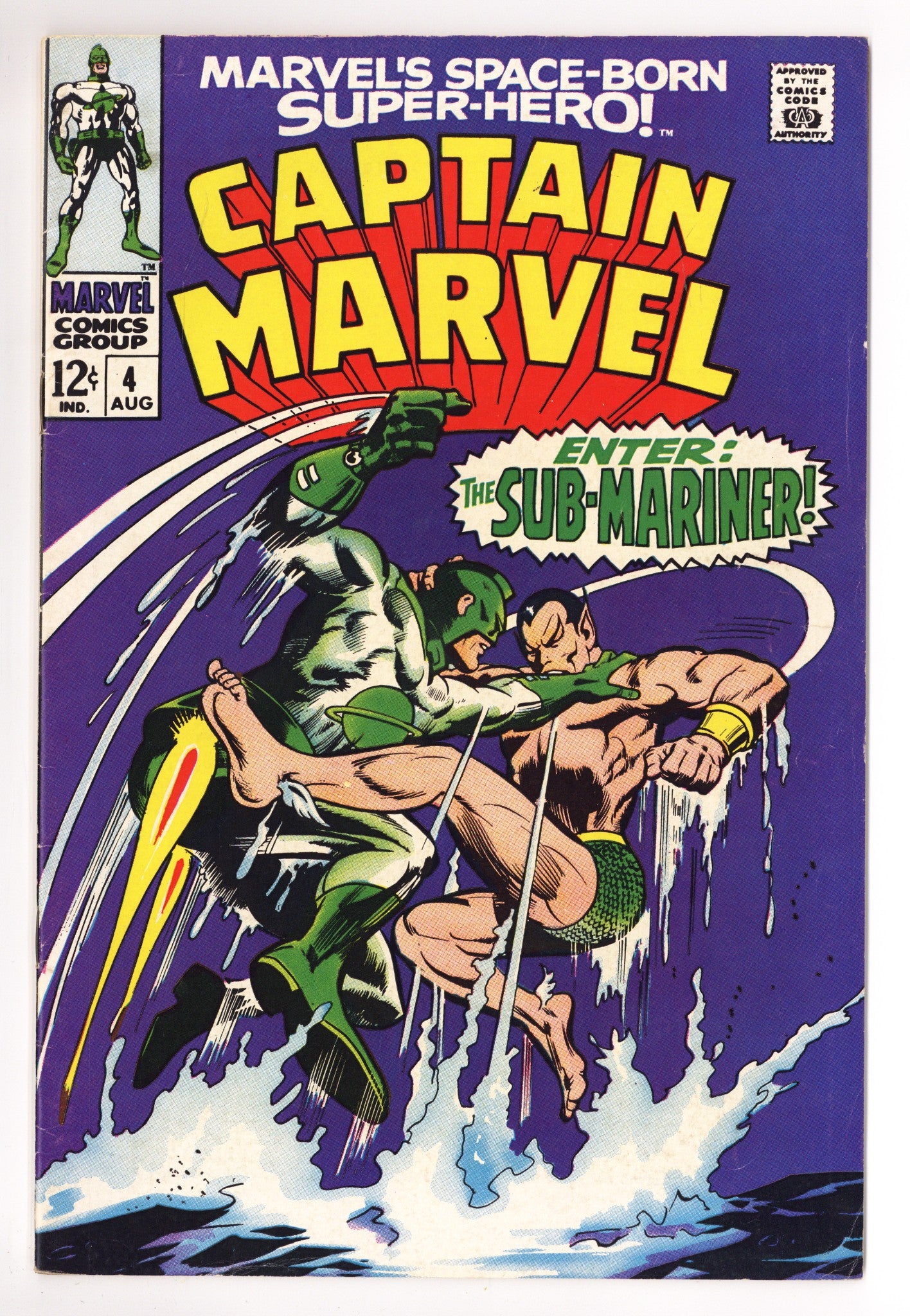 Captain Marvel Vol 1 4 FN (6.0) (1968) 