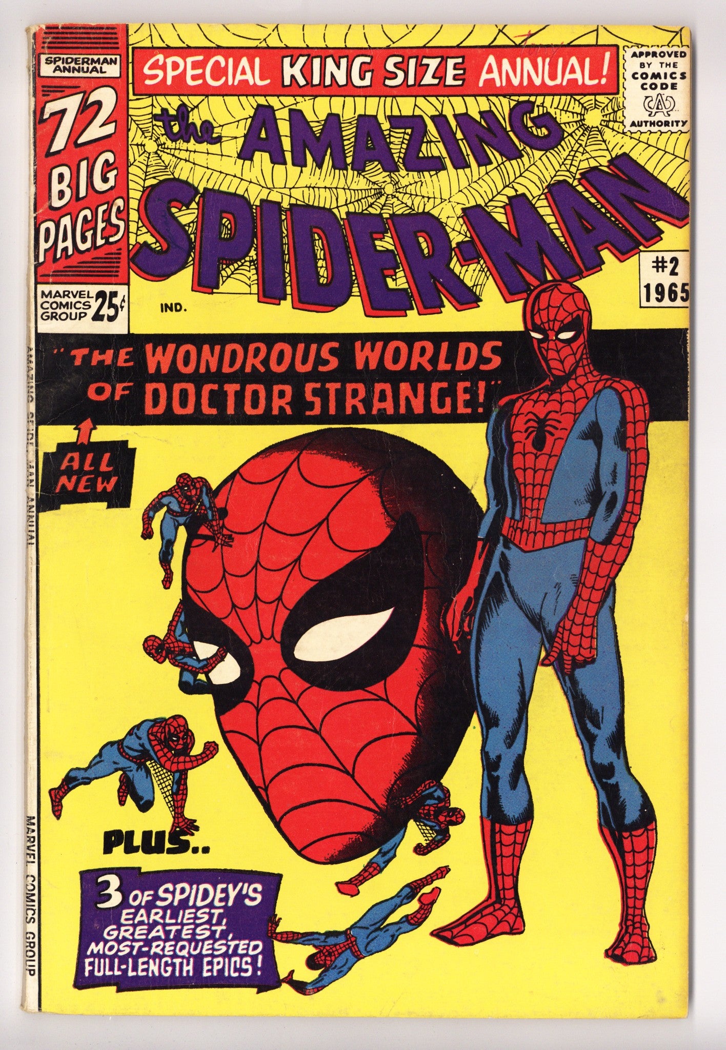 The Amazing Spider-Man Annual Vol 1 2 VG+ (4.5) (1965) Canadian Edition 