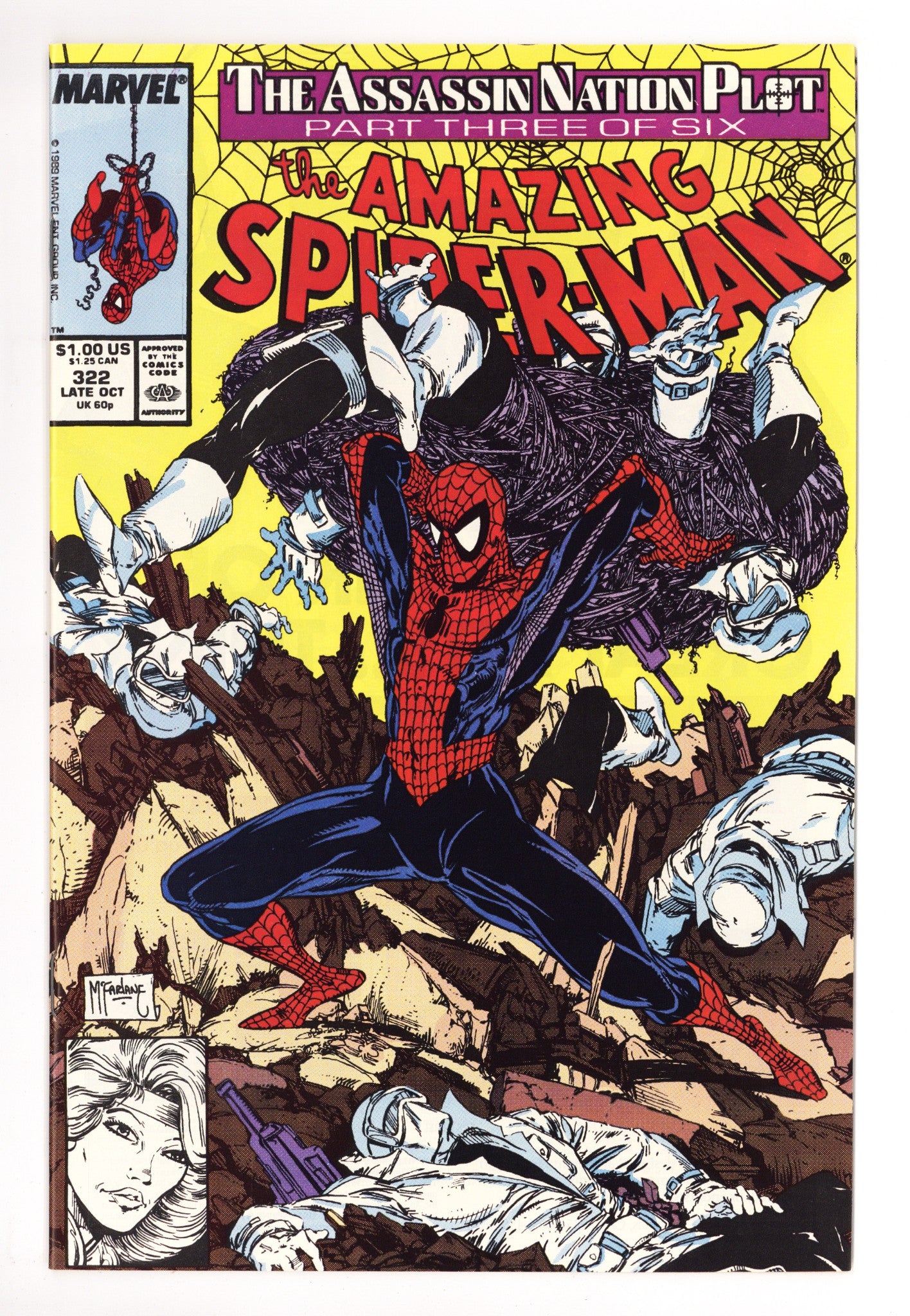 The Amazing Spider-Man Vol 1 322  VF+ (8.5)   (1989)        
