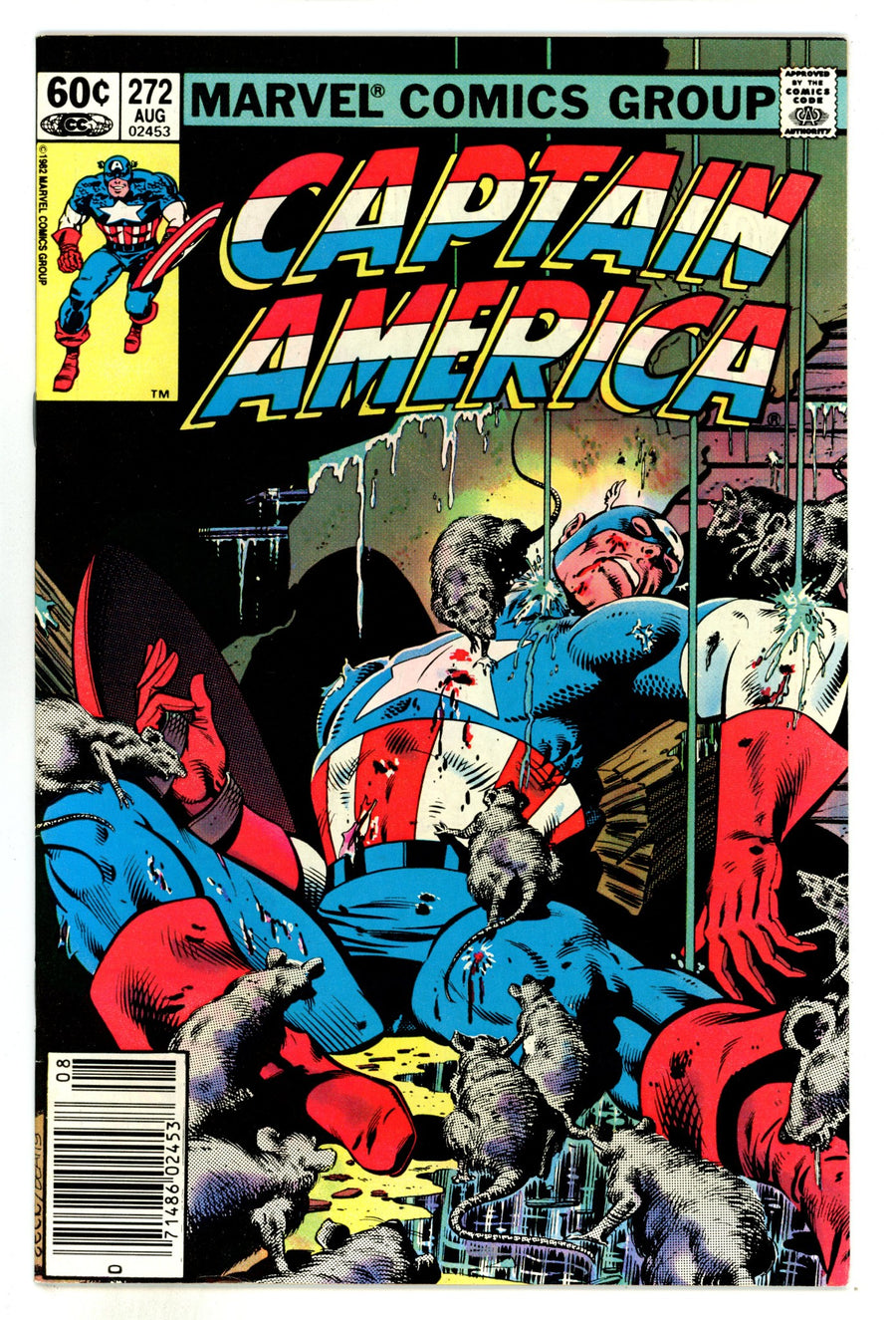 Captain America Vol 1 272  VF (8.0)  (1982)  Newsstand  
