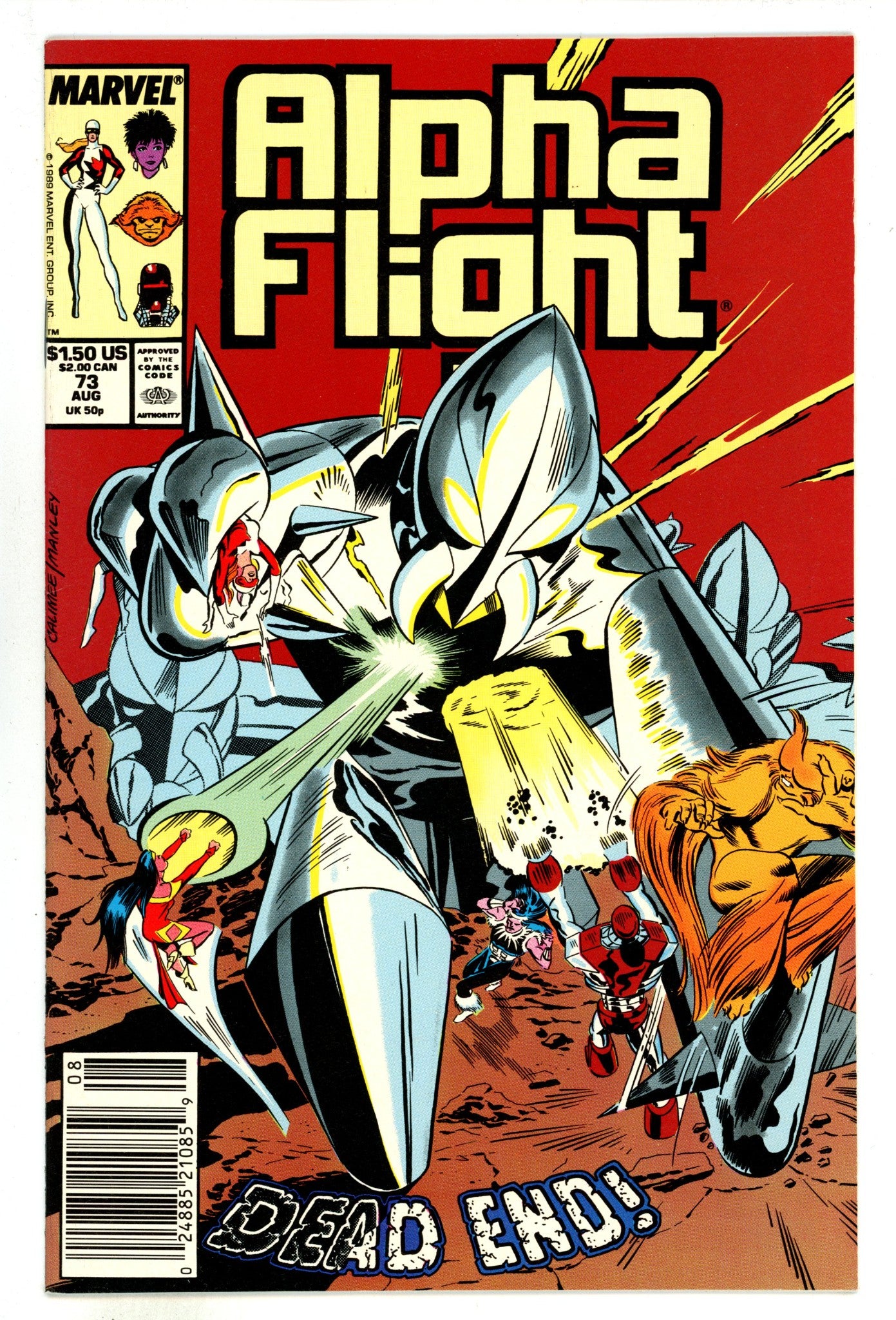 Alpha Flight Vol 1 73 High Grade (1989) Newsstand 