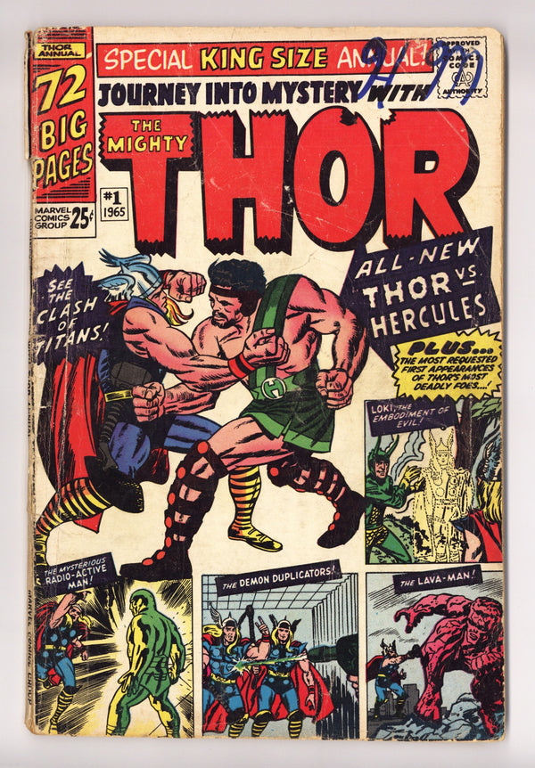 Journey into Mystery Annual Vol 1 1 FR/GD (1.5) (1965) Canadian Edition