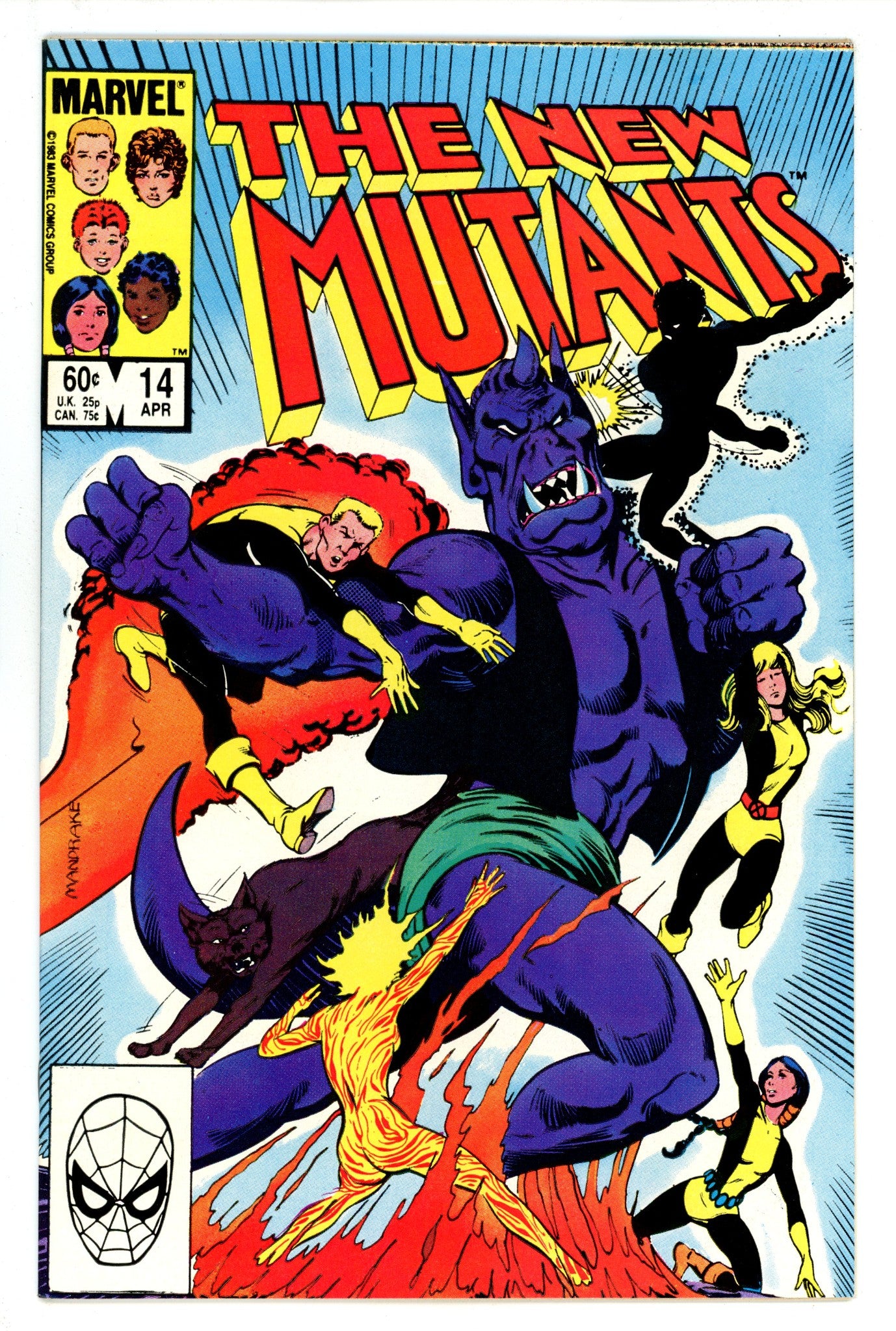 The New Mutants Vol 1 14 VF+ (8.5) (1984) 