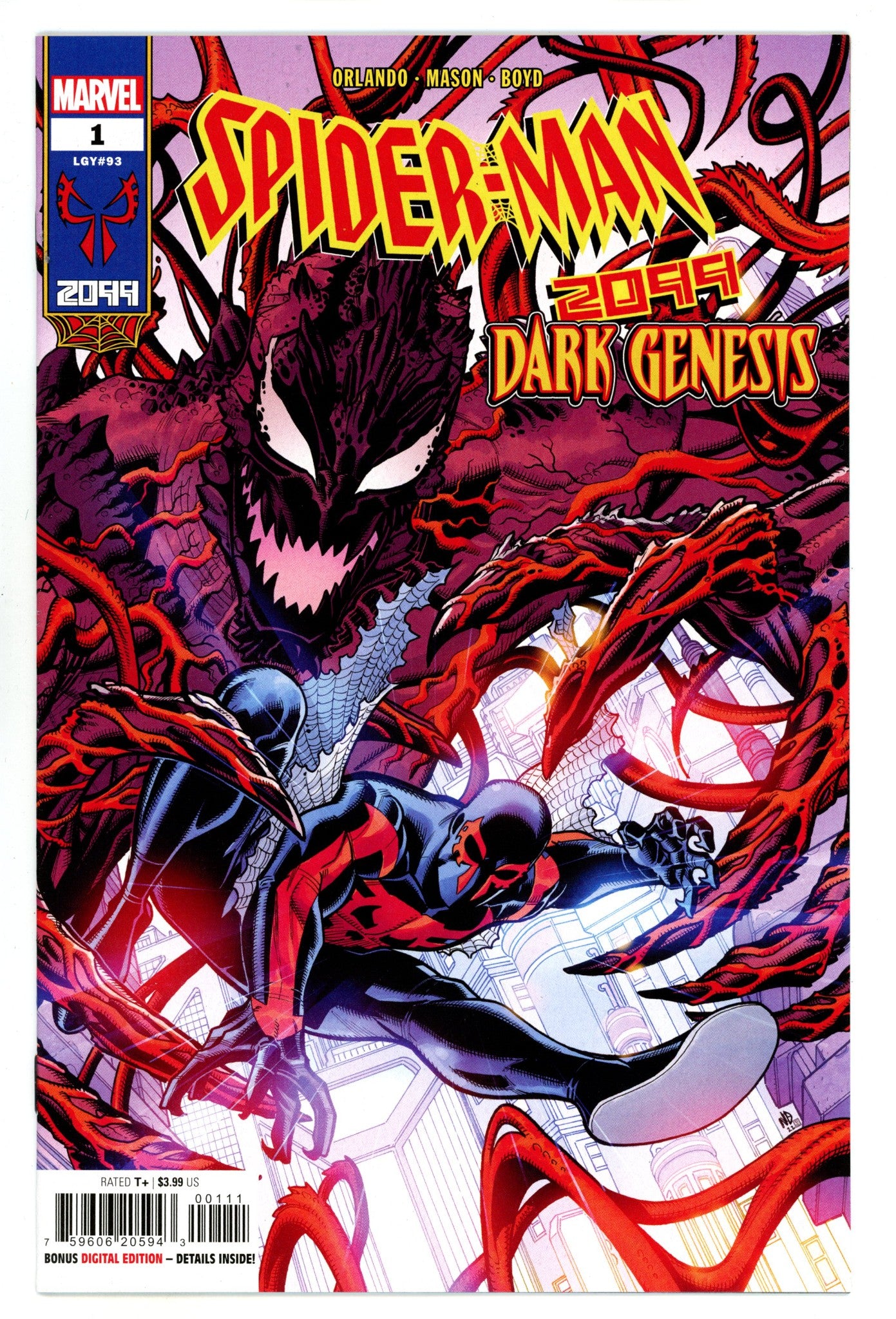 Spider-Man 2099: Dark Genesis  1 (93)  High Grade  (2023)  
