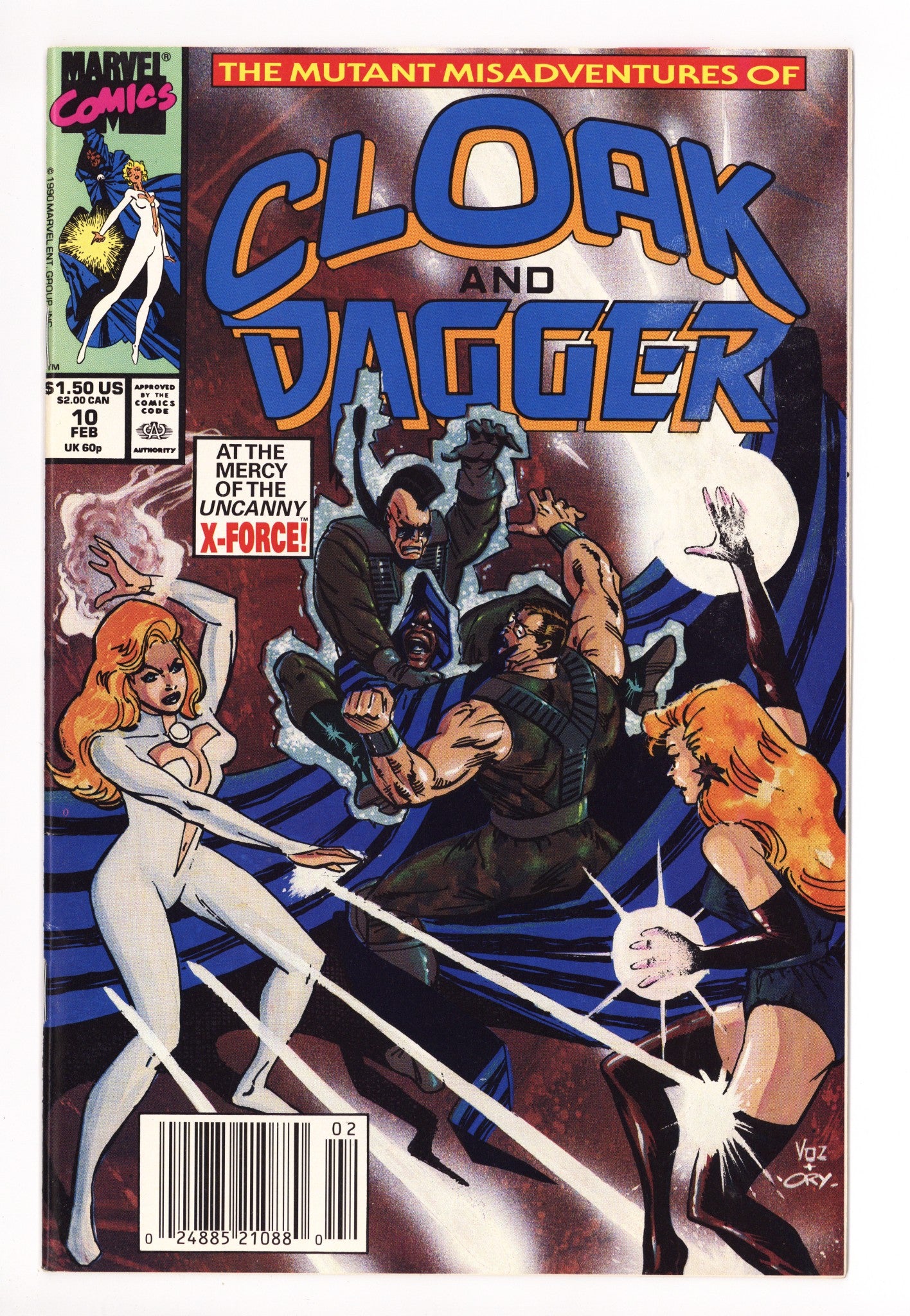 The Mutant Misadventures of Cloak and Dagger 10 Mid Grade (1990) 
