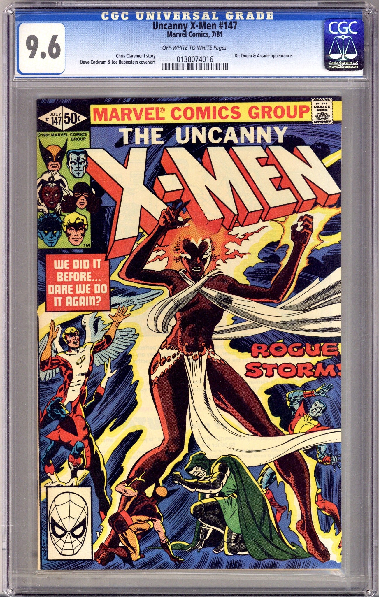 The Uncanny X-Men Vol 1 147 CGC 9.6 (NM+) (1981)
