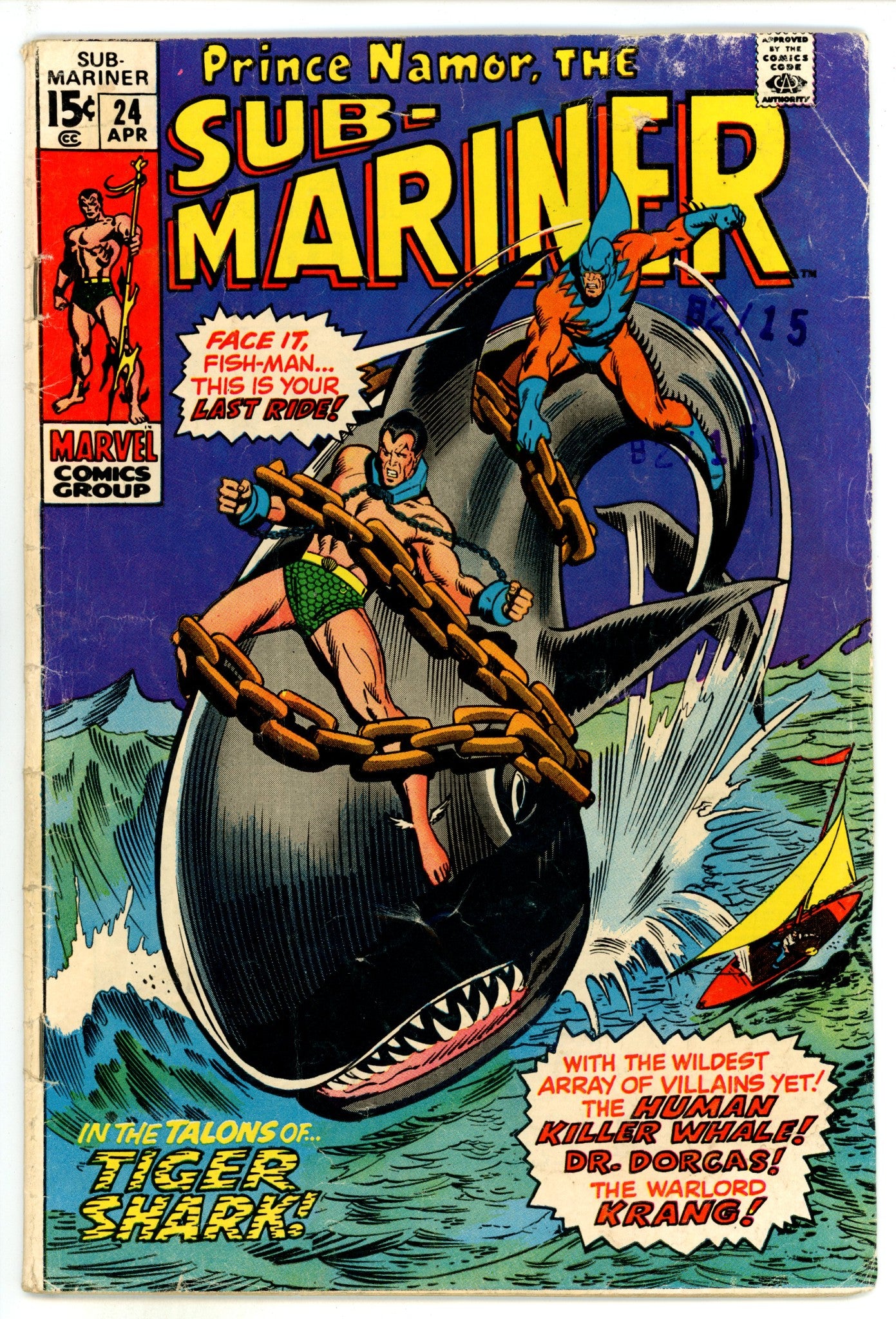 Sub-Mariner Vol 1 24 GD/VG (3.0) (1970) 