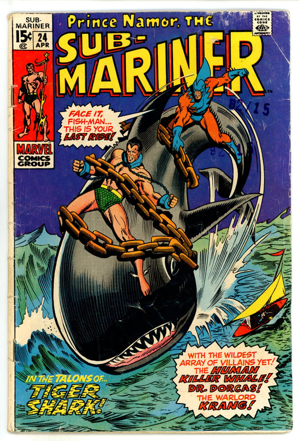 Sub-Mariner Vol 1 24 GD/VG (3.0) (1970)