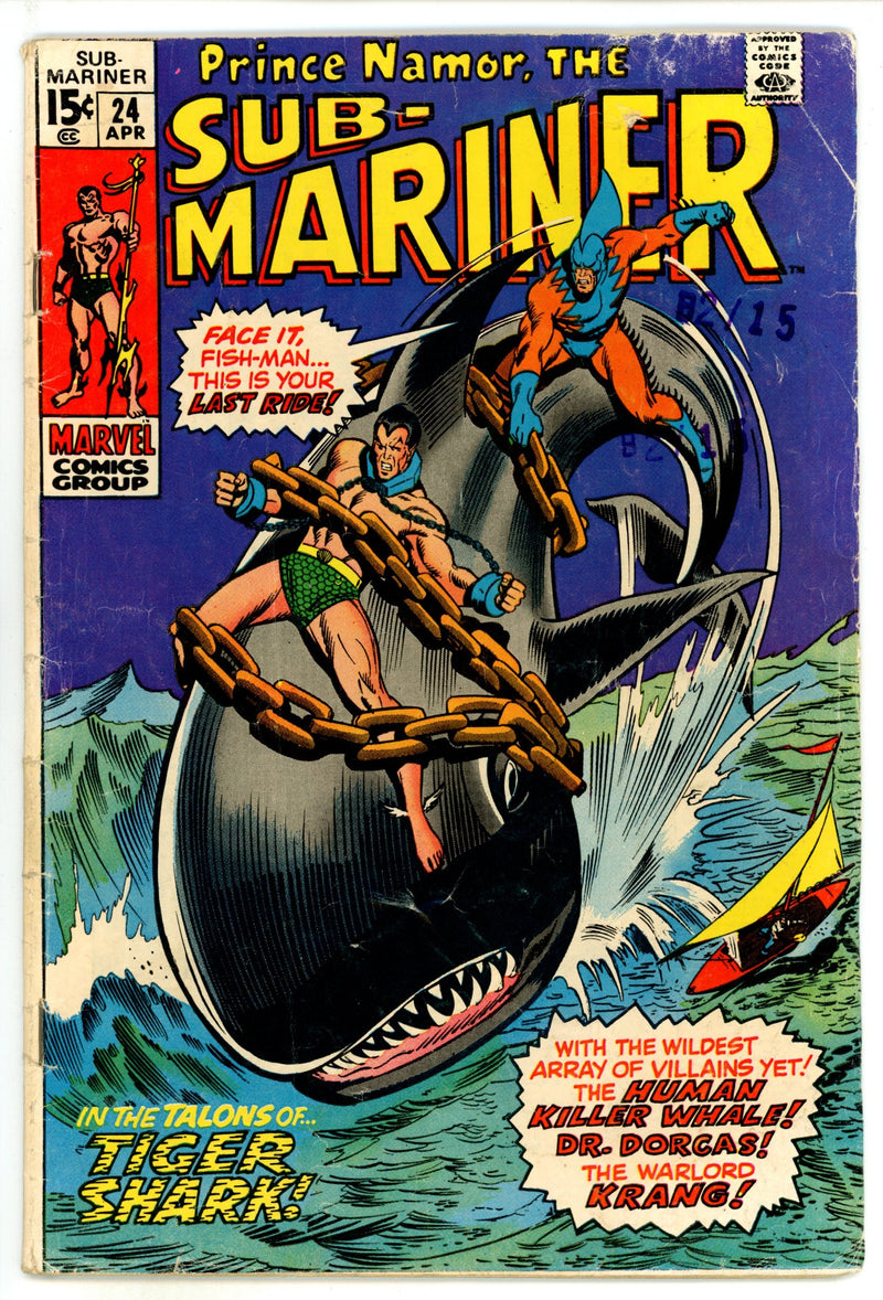 Sub-Mariner Vol 1 24 GD/VG (3.0) (1970) 