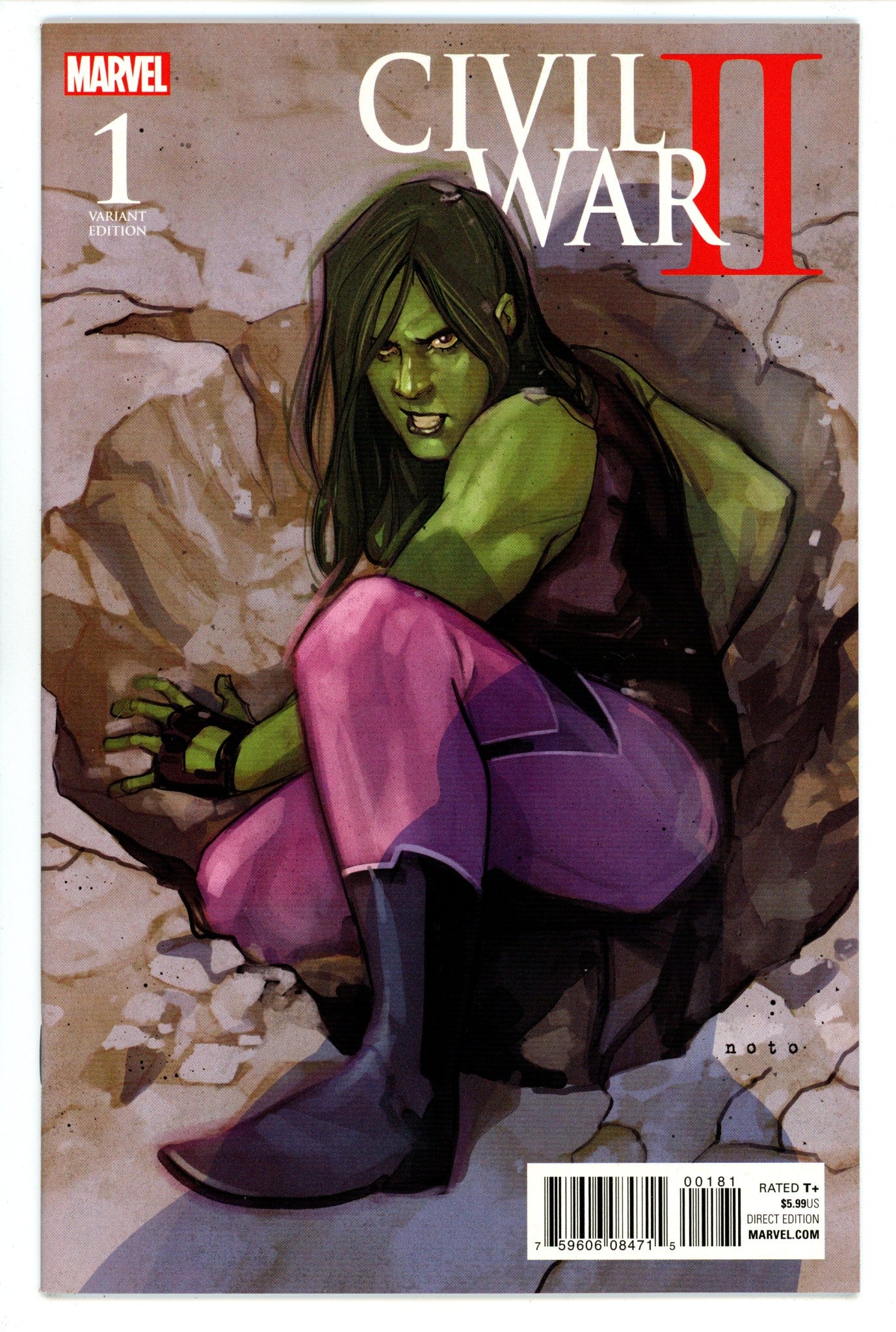 Civil War II 1 High Grade (2016) Noto Incentive Variant 