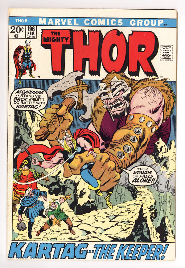 Thor Vol 1 196 FN (6.0) (1972)