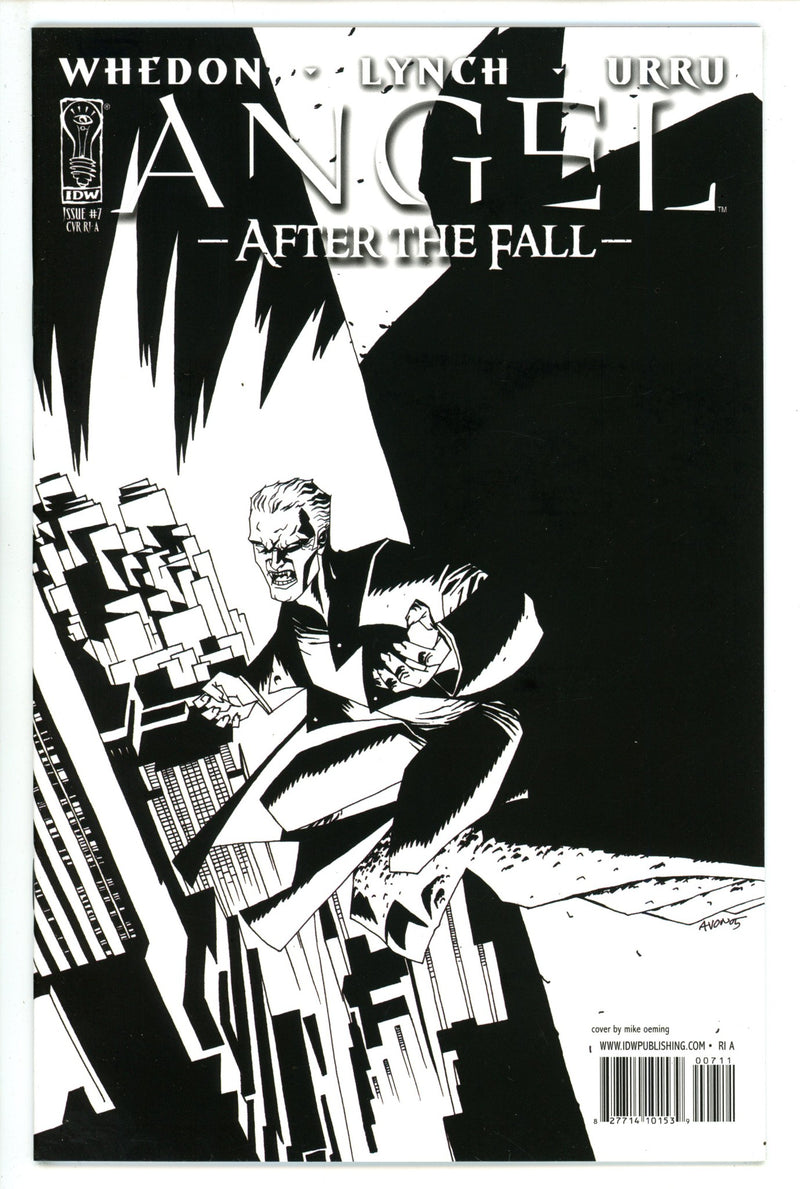 Angel: After the Fall 7 High Grade (2008) Oeming B&W Incentive Variant 