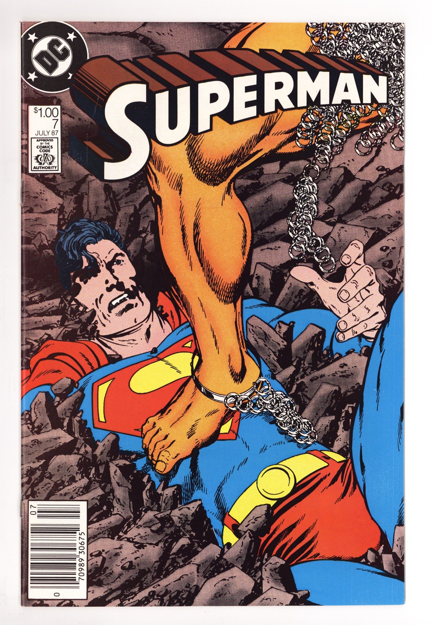 Superman Vol 2 7 NM- (9.2) (1987) Canadian Price Variant 