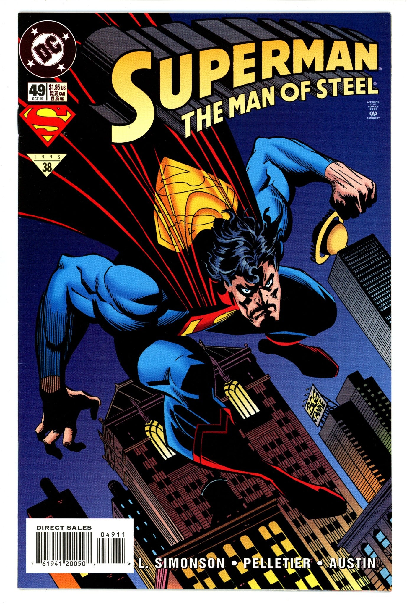Superman: The Man of Steel 49 High Grade (1995) 
