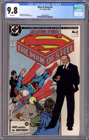 The Man of Steel Vol 1 4 CGC 9.8 (NM/M) (1986)