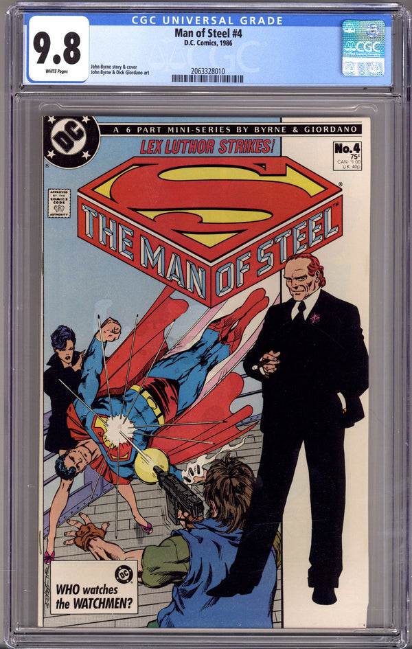 The Man of Steel Vol 1 4 CGC 9.8 (NM/M) (1986)