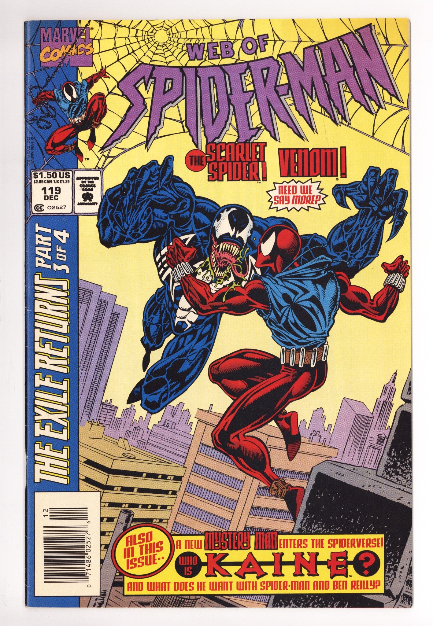 Web of Spider-Man Vol 1 119 FN/VF (7.0) (1994) Newsstand 