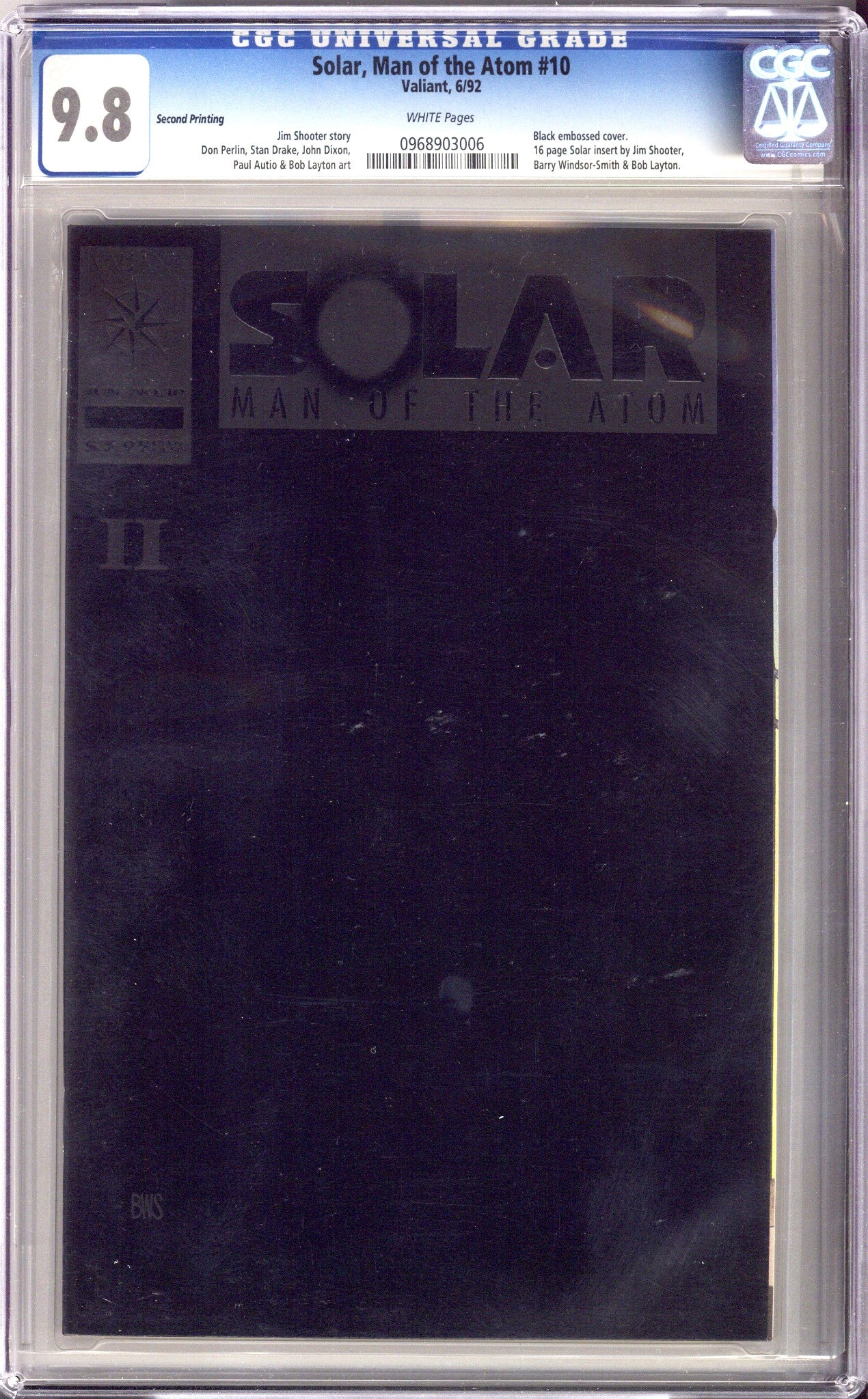 Solar, Man of the Atom Vol 1 10 CGC 9.8 (NM/M) (1992) 2nd Print