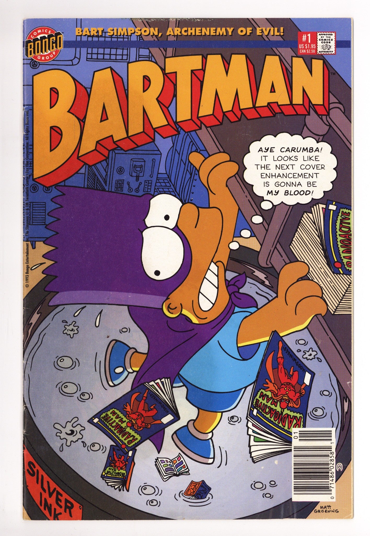 Bartman 1 Low Grade (1993) Newsstand 