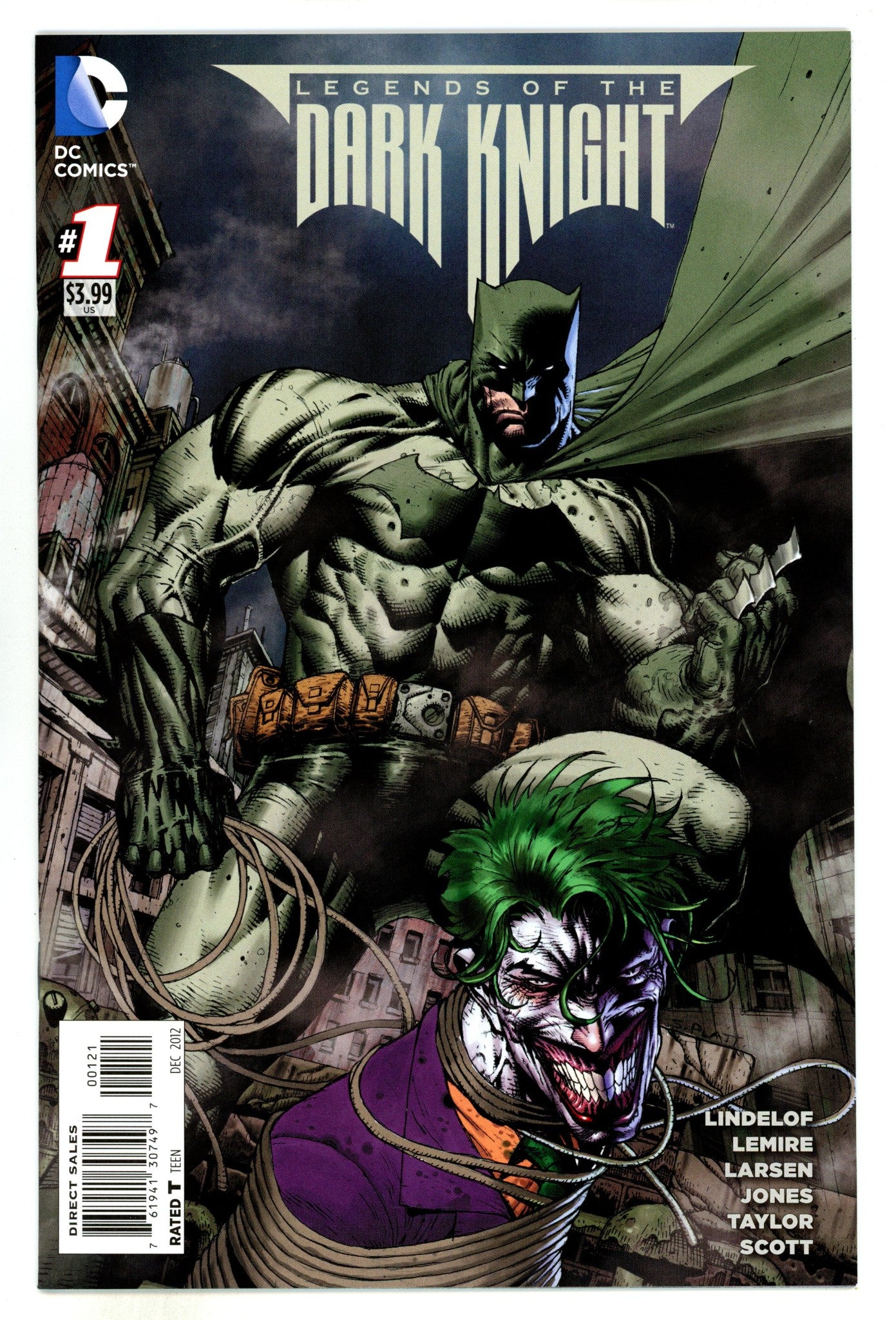 Legends of the Dark Knight Vol 1 1 VF/NM (9.0) (2012) Platt Incentive Variant 
