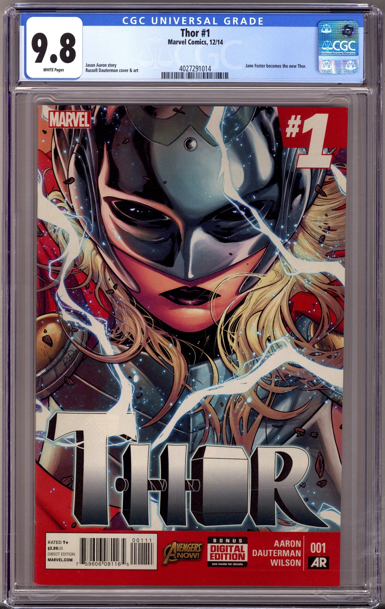 Thor Vol 4 1 CGC 9.8 (NM/M) (2014) 