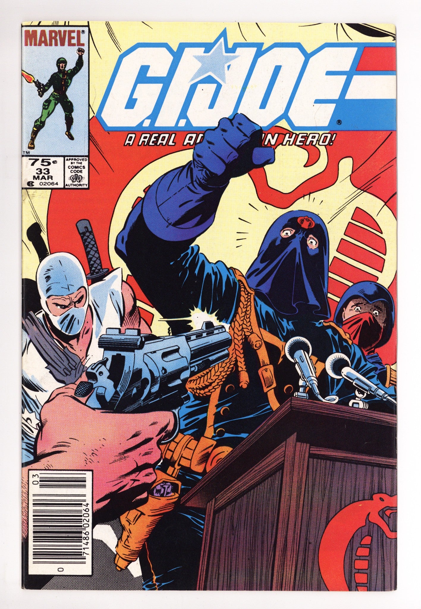 G.I. Joe, A Real American Hero 33 Low Grade (1985) Canadian Price Variant 