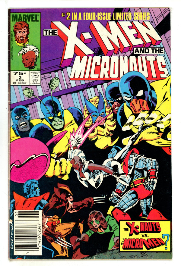 The X-Men and the Micronauts 2 VG (4.0) (1984) Canadian Price Variant