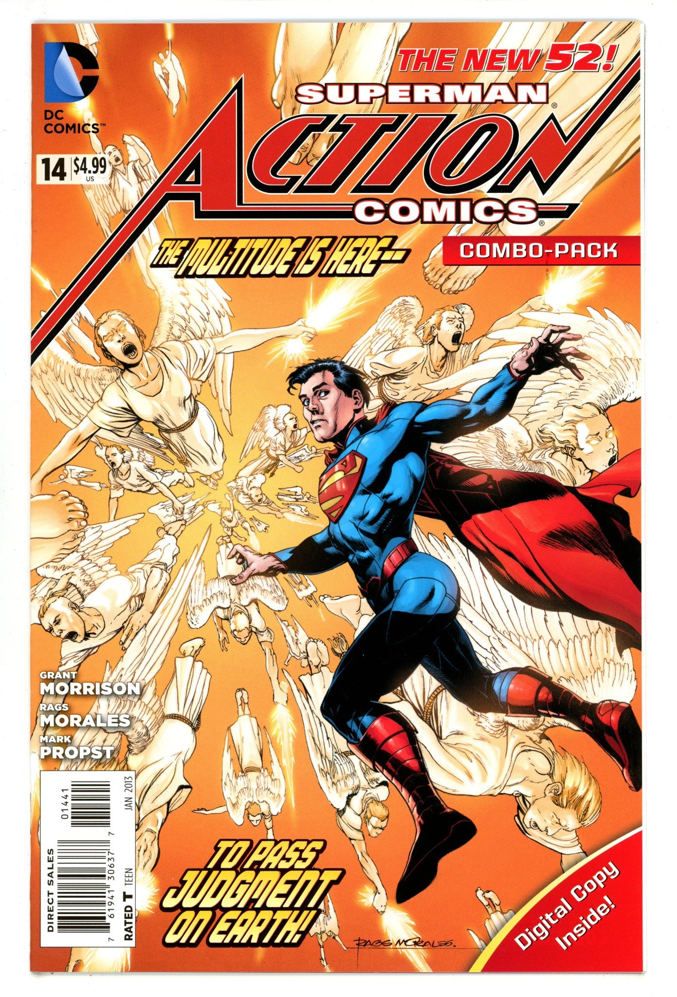 Action Comics Vol 2 14 VF+ (8.5) (2013) Combo-Pack Variant 